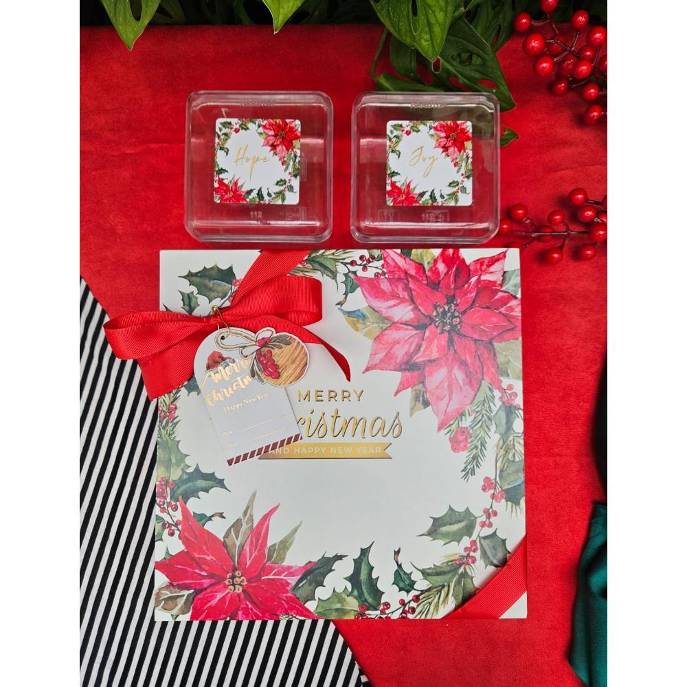 BOX PREMIUM KOTAK KUE NATAL TAHUN BARU UK 22 X 22 X 8 CM