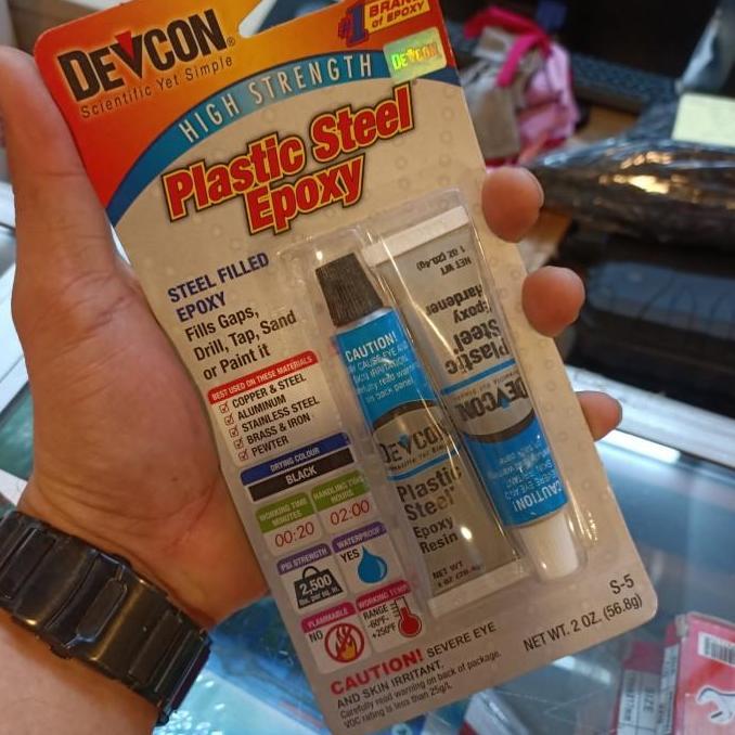 lem besi devcon - plastik steel epoxy devcon