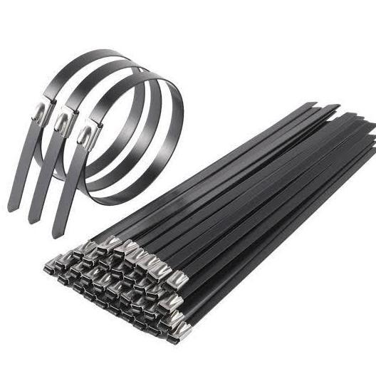 Cable ties stainless PVC Coated 7.9 x 500 mm Vee Lock