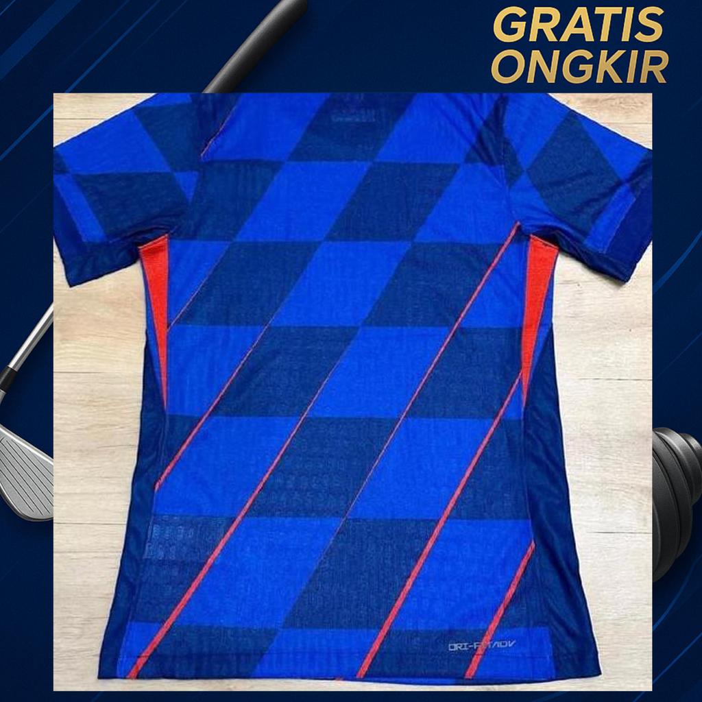Kroasia Away Euro 2024 (Player Issue) Kualitas Terbaik