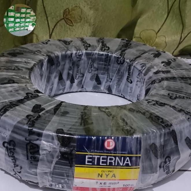 TERMURAH - Kabel NYA 1x6mm 100 meter merk ETERNA kabel nya 6mm 100m eterna