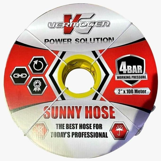 TERMURAH - Selang Pompa Alkon 2 Inch 4 Bar - 100 Meter - Sunny Hose - Vermogen