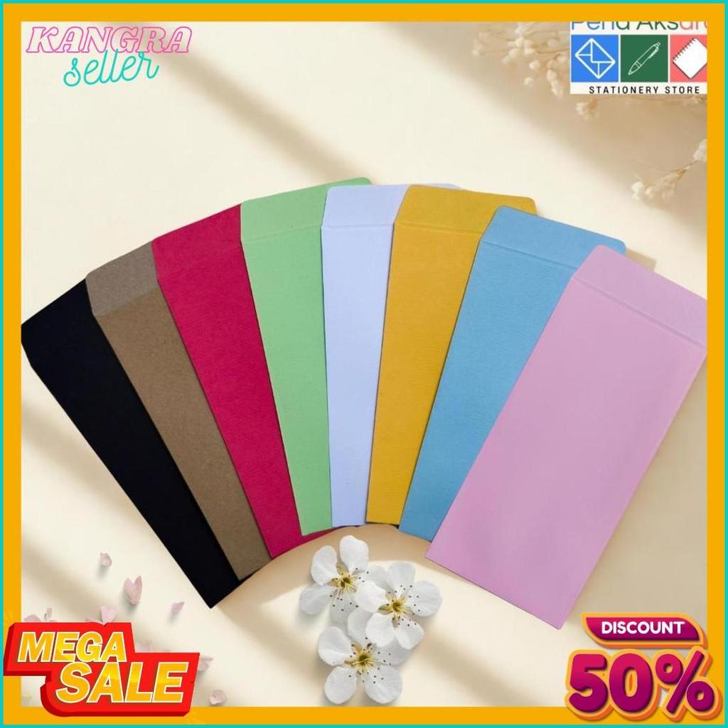 Cod Isi 10 Amplop Panjang / Angpau Warna Amplop Uang / Amplop Lebaran / Amplop Imlek / Angpau Lebara