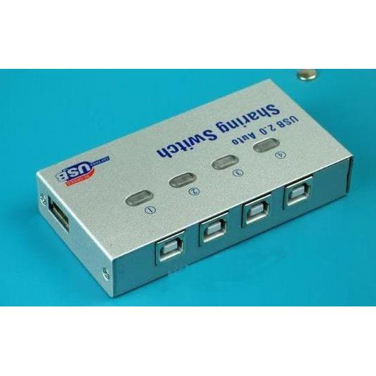 TERMURAH - USB Sharing Switch 4port / USB Auto Data Switch Printer 4 port
