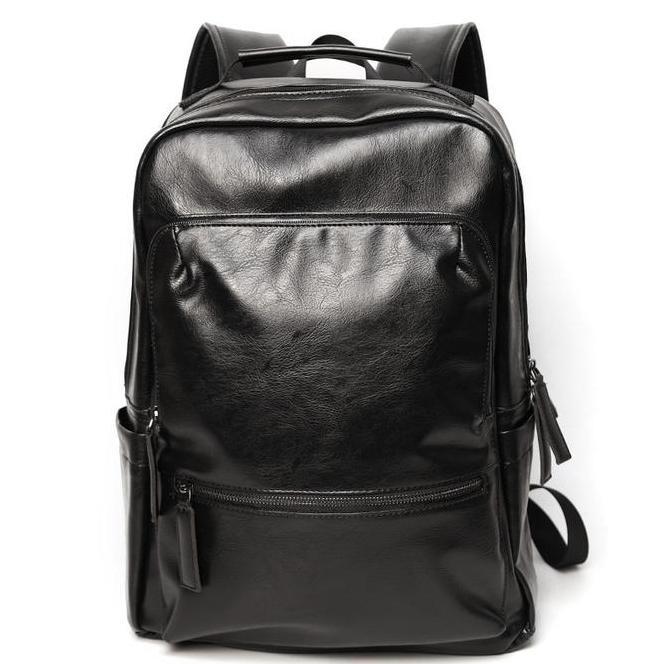 Leather Concept Ombre Tas Ransel Kulit Pria Tas Pria Hitam Backpack Kulit Sekolah Kuliah