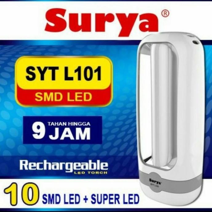 Lampu Emergency LED SURYA Lampu Senter Charge LED SYT L101 SYT L 101