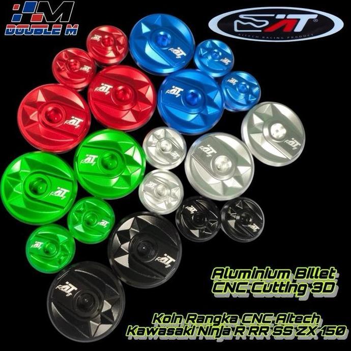 Tutup Rangka Koin Rangka Coin Arm Almu CNC Aitech 3D Ninja R RR SS Aluminium Terlaris
