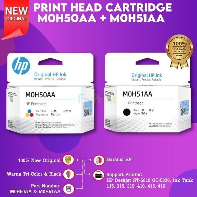 FixPrint PRINT HEAD HP GT51 DAN GT52 HEAD CARTRIDGE PRINTHEAD KATRID HP 5810 HP5820 315 319 415 419 