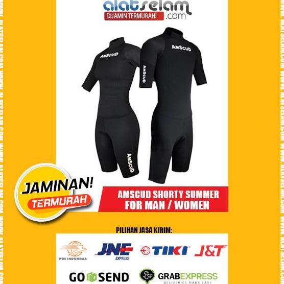 Amscud Shorty Summer / Pakaian Snorkling Diving Unisex / Baju Selam