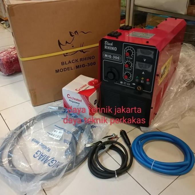 mig 300 Rhino 380v / mesin las mig 300 black rhino DTJ