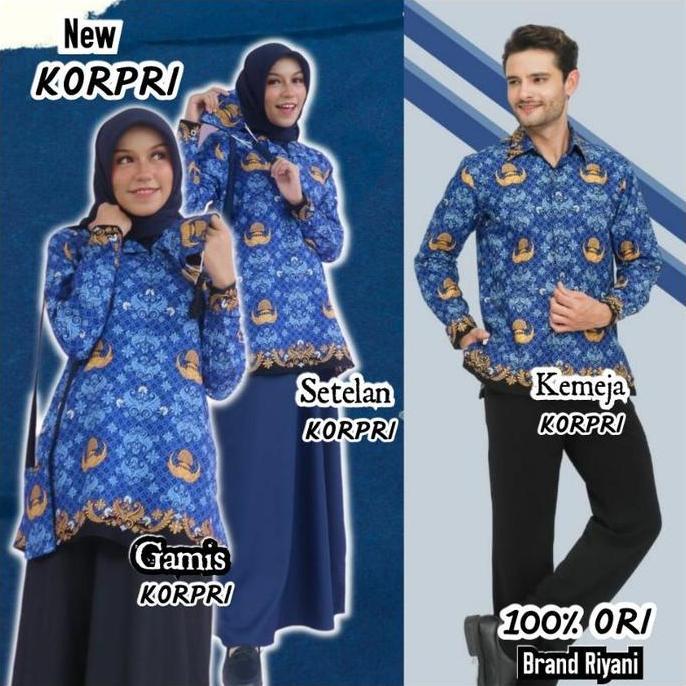 Seragam Korpri Terbaru Wanita Pria / Seragam Korpri 2022 Original