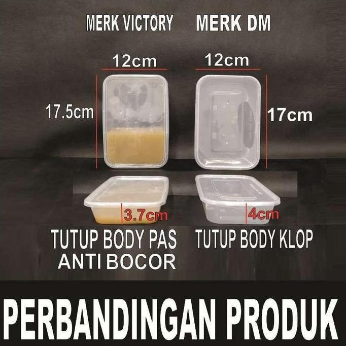 THINWALL 500ML FOOD CONTAINER KOTAK MAKAN BOX TEMPAT MAKAN PLASTIK BENING