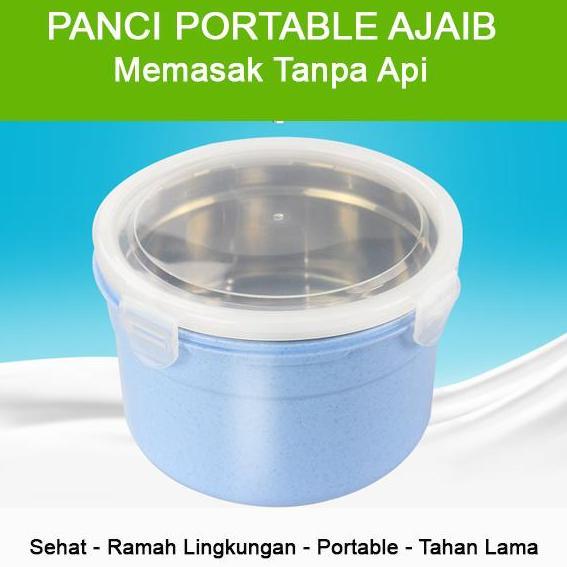 Panci Pemanas Tanpa Api/Listrik Lunch Box Penghangat Makanan