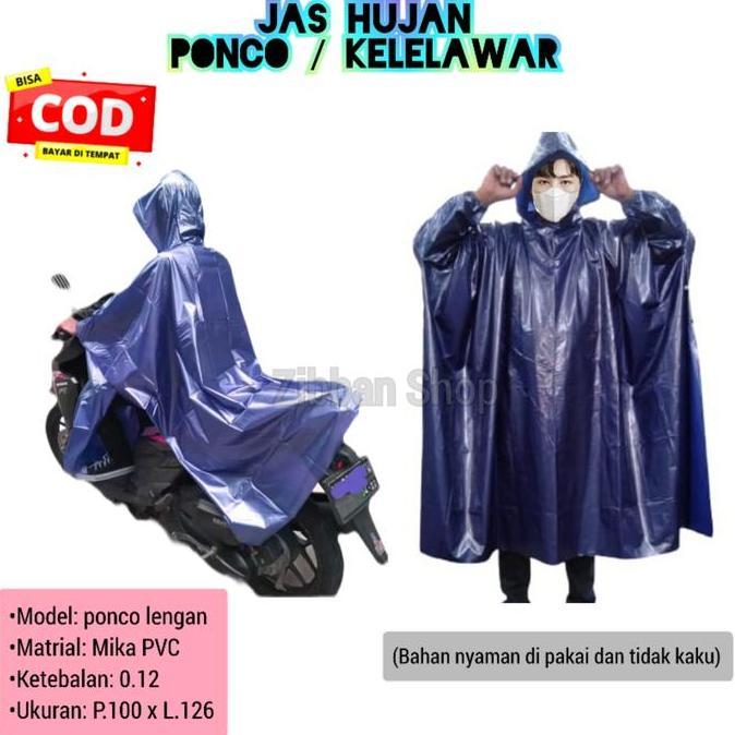 jas Hujan ponco pakai lengan, jas hujan kelelawar