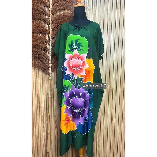 Daster Lukis Bali Kaftan Allsize Jumbo Rayon Grade A Premium
