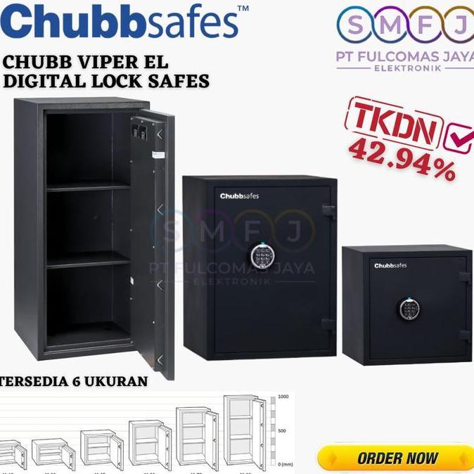 BRANKAS CHUBB SAFES TYPE VIPER EL SPARTAN DIGITAL ANTI TAHAN API ORIGINAL DAN TERPERCAYA