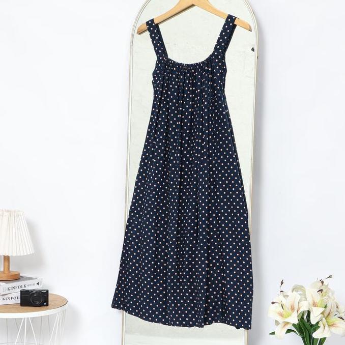 Baju Daster Wanita Piyama Motif Polkadot Size Jumbo Tanpa Lengan Yukensi Terbaru Kekinian Busui Ibu 