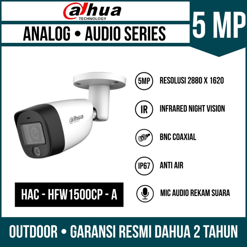 CAMERA CCTV DAHUA 5MP AUDIO OUTDOOR KAMERA CCTV
