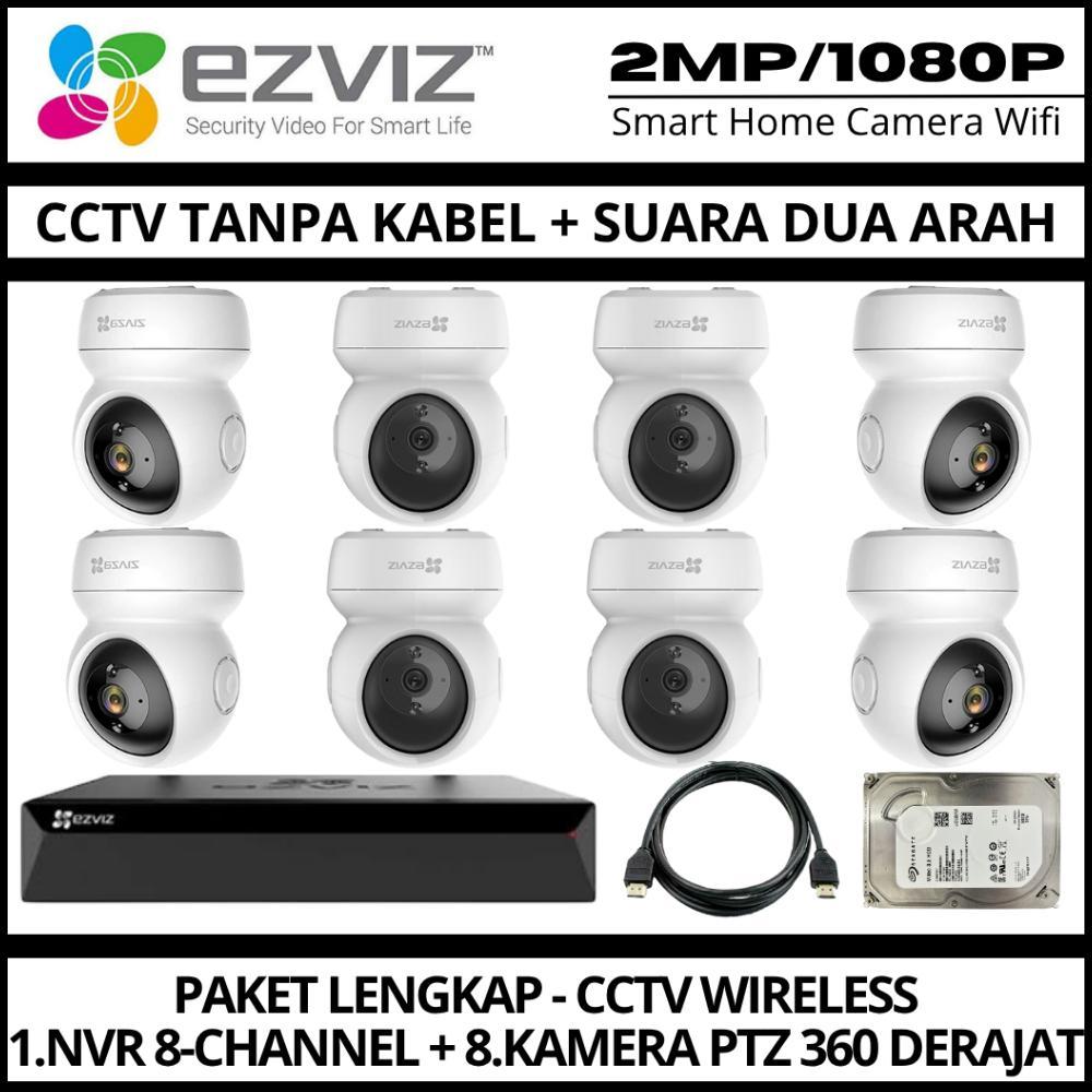 PAKET CCTV EZVIZ CS-C6N 2MP / TY1 2MP  KAMERA TANPA KABEL