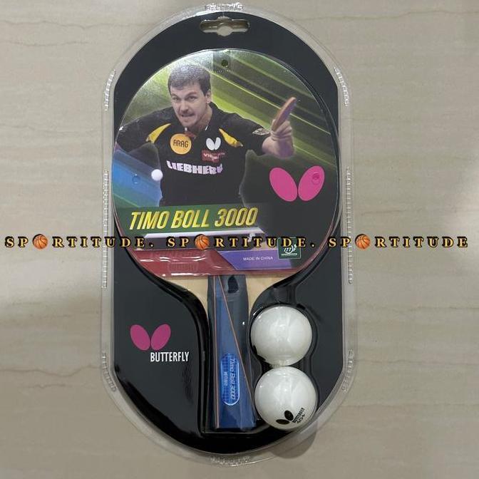 Bet Pingpong Bat Pingpong Butterfly TIMO BOLL 3000 ORIGINAL