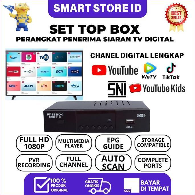 Set Top Box TV Digital Support WiFi Bisa untuk TV Tabung dan LED Resolusi Full HD