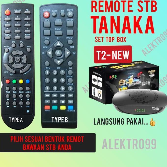 remote stb set top box tanaka t2- new