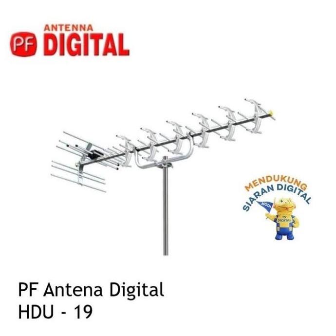 Antena PF HD U19 Digital UHF Kabel Coaxial Rg6 Set top Box ASO Analog