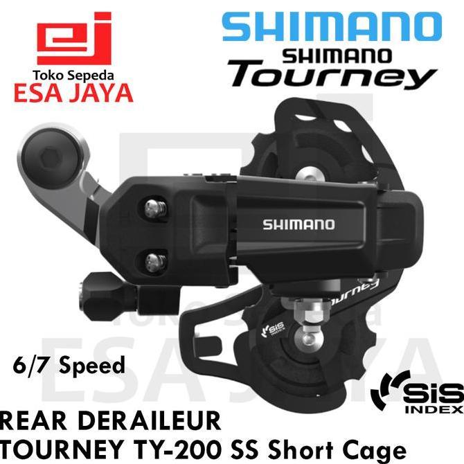 RD Shimano Tourney TY200 SS Short Cage TY-200 6/7 Speed Rear Deraileur