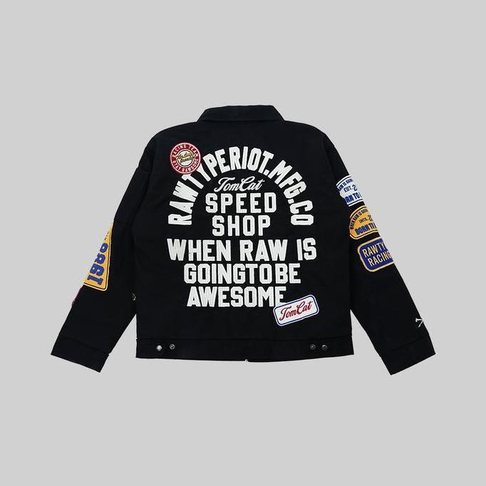 Sale Rawtype Riot Tom Patches Work Jacket - Black