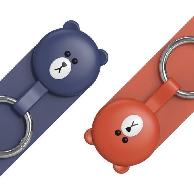 MIJOBS Gantungan Kunci Silicone Bear u/ Apple AirTag Case Cover Casing