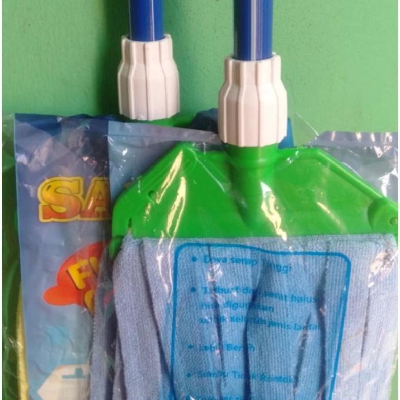 pel jepit kain handuk microfiber gagang panjang/pel lantai/pel murah