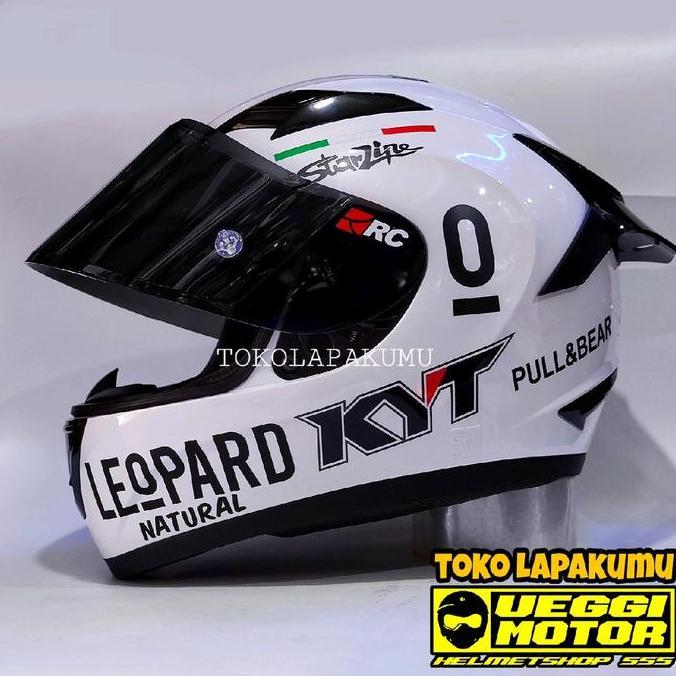 KYT R10 MODIF LEOPARD PAKET GANTENG / helm full face berkendara motor Terlaris