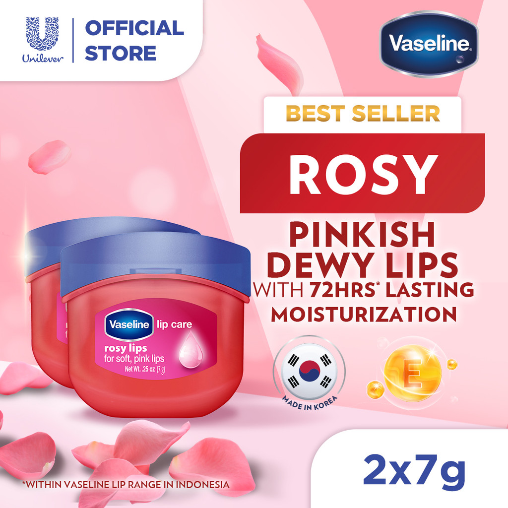 Vaseline Lip Therapy Rosy Lips 7gr - Twinpack (2 x 7gr)