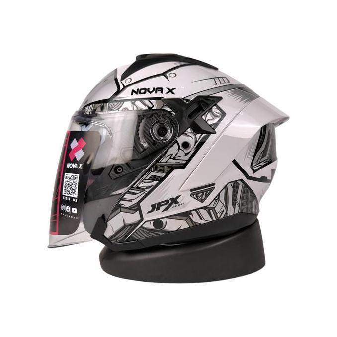Jpx Nova X Motif | Jpx Nova X N2 Ultrabots / Helm Jpx Half Face Helmet Motorcycle Terlaris
