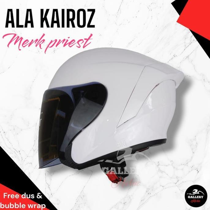 HELM PRIEST KAIROZ  PUTIH | HELM KEKINIAN MODEL NJS KAIROZ Terlaris