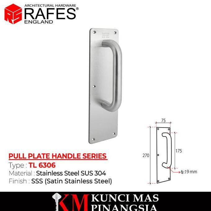 Tarikan Pintu / Pull Plate Handle / 6306 / RAFES ORIGINAL