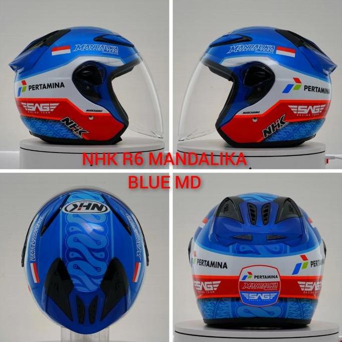 HELM NHK X MANDALIKA RACINH R6 SINGLE VISOR