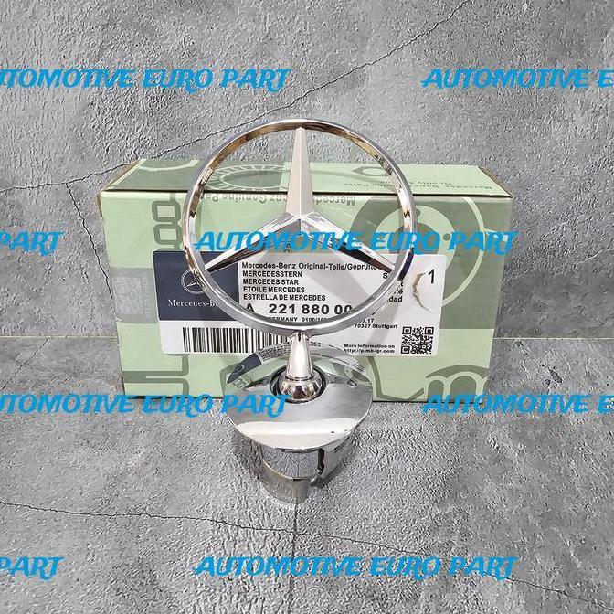 BEBAS ONGKIR - EMBLEM KAP MESIN DEPAN LOGO BINTANG MERCEDES BENZ W204 W212 W221 W211