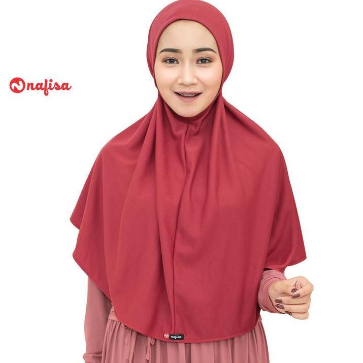 Nafisa Hijab At Home New Colour Size XL | Jilbab Kaos Premium