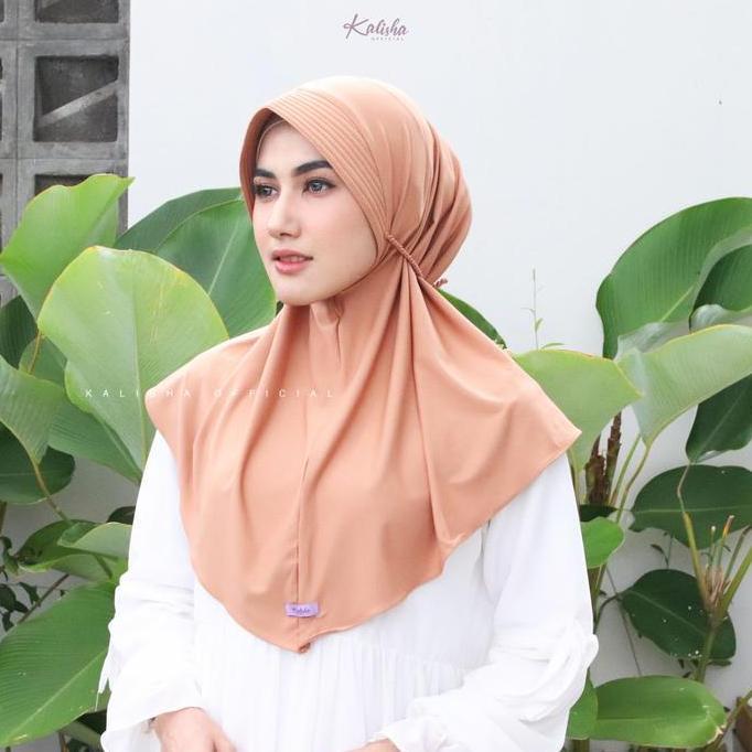 Kerudung Bergo Muslim Sabrina Hijab Daily Tali Kepang Uril Panjang Kekinian Pet Antem Kalishaofficia