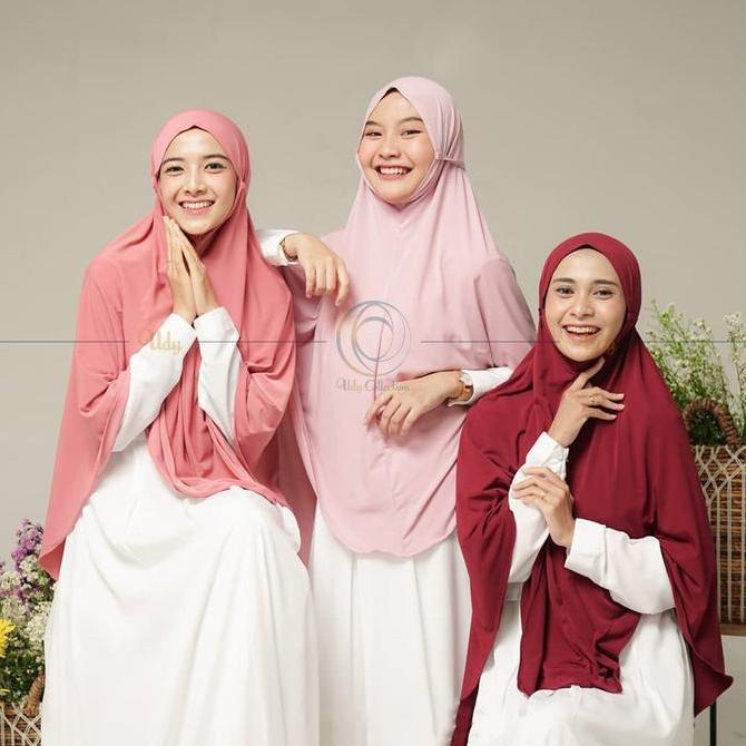 Bergo Maryam Tali Khimar Syari Jumbo Jersey XL