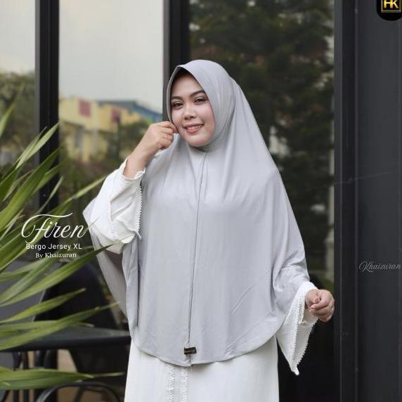 Khaizuran Hijab Bergo Pad Firen Syari Jersey hijab syari