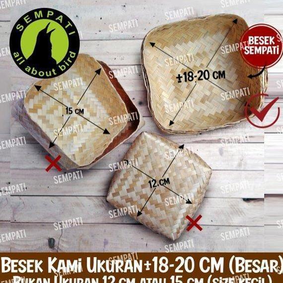 SEMPATI Besek Sirip Sarang Walet Besek Bambu Besek Walet Besek Anyaman Kotak Kurban Besek Hampers Bo