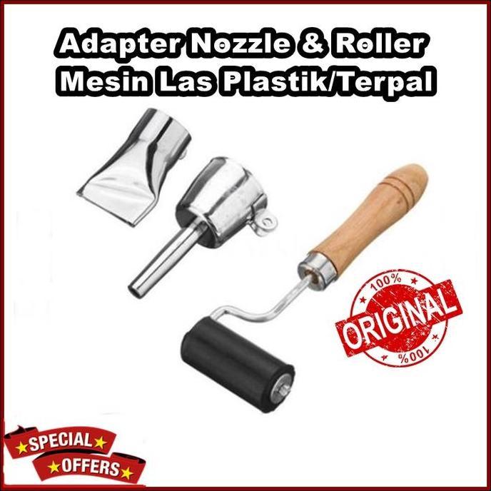 Spesial Adaptor Nozzle Las Terpal Plastik Plus Roller/Nozle Mesin Las Plastik