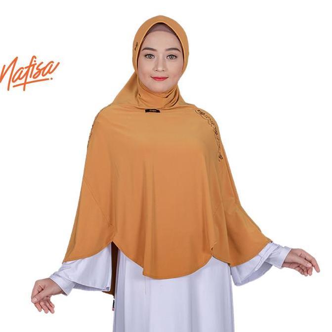 Nafisa Monika | Jilbab Syar'i | Hijab Bergo Bordir Samping