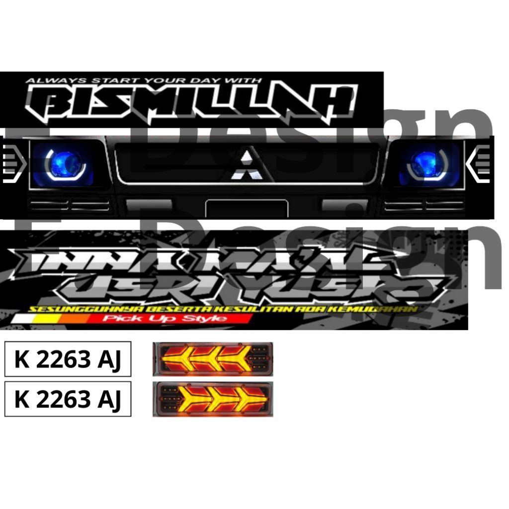 Stiker miniatur l300 variasi (F)