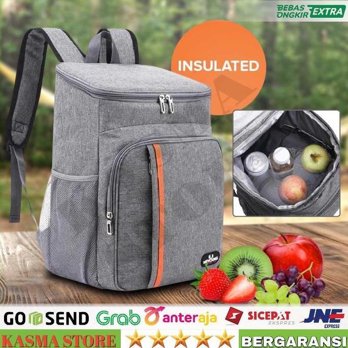 Tas Ransel Camping Piknik Tempat Makanan Lunch Bag Insulated Backpack