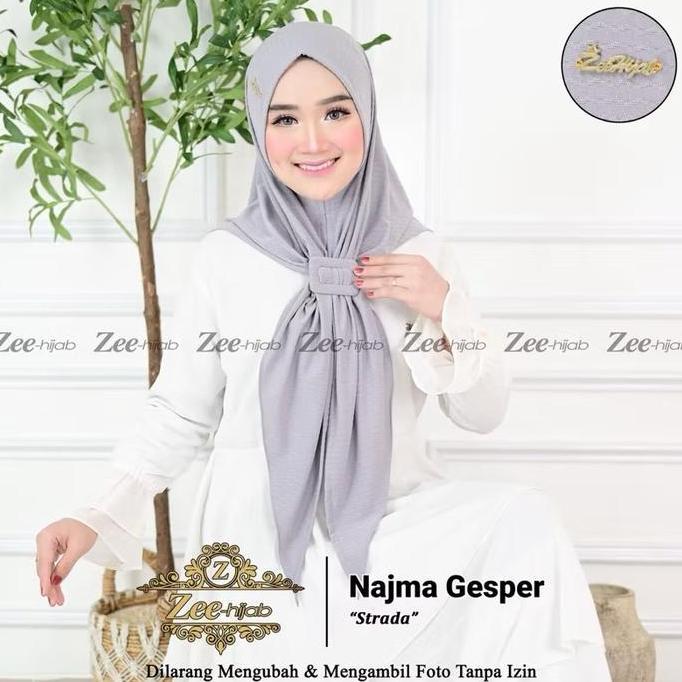 Bergo Malay Gesper Strada Jilbab Gesper Strada bahan adem