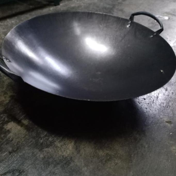 TERBARU - KUALI PLAT BESI HITAM UKURAN 45 CM