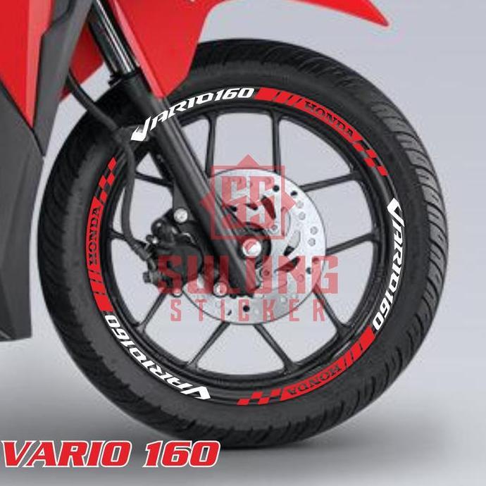 DB79 - Cutting Stiker Lis Velg Motor Honda Vario 160 Variasi Pelek Keren